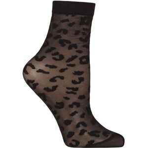 SockShop Women's 1 Pair Charnos Leopard Print Ankle Socks Black One Size - Black - Size: One Size SockShop Women's 1 Pair Charnos Leopard Print Ankle Socks Black One Size - Black - Size: One Size