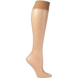 1 Pair Sun Shelina 12 Denier Ultra Transparent Knee Highs With Shimmer Ladies 5.5-8 Ladies - Falke - Brown - Size: Small 1 Pair Sun Shelina 12 Denier Ultra Transparent Knee Highs With Shimmer Ladies 5.5-8 Ladies - Falke - Brown - Size: Small