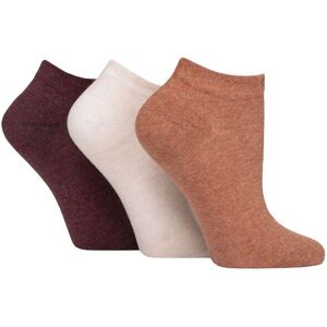 Women's 3 Pair IOMI FootNurse Gentle Grip Diabetic Cotton Trainer Socks Terracotta / Lavendar Cream / Burgundy 4-8 - Multi Coloured - Size: Small Women's 3 Pair IOMI FootNurse Gentle Grip Diabetic Cotton Trainer Socks Terracotta / Lavendar Cream / Burgundy 4-8 - Multi Coloured - Size: Small