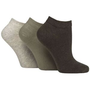 SockShop Women's 3 Pair IOMI FootNurse Gentle Grip Diabetic Cotton Trainer Socks Khaki / Forest / Cream / Grey 4-8 - Assorted - Size: Small SockShop Women's 3 Pair IOMI FootNurse Gentle Grip Diabetic Cotton Trainer Socks Khaki / Forest / Cream / Grey 4-8 - Assorted - Size: Small