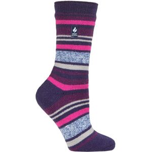 Women's 1 Pair SOCKSHOP Heat Holders 1.6 TOG Lite Patterned and Striped Socks Antalya Multi Stripe Blue Ribbon 4-8 Ladies - Blue - Size: Small Women's 1 Pair SOCKSHOP Heat Holders 1.6 TOG Lite Patterned and Striped Socks Antalya Multi Stripe Blue Ribbon 4-8 Ladies - Blue - Size: Small