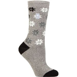 Women's 1 Pair SOCKSHOP Heat Holders 1.6 TOG Lite Patterned and Striped Socks St Moritz Snowflake Fairisle Grey 4-8 - Grey - Size: Small Women's 1 Pair SOCKSHOP Heat Holders 1.6 TOG Lite Patterned and Striped Socks St Moritz Snowflake Fairisle Grey 4-8 - Grey - Size: Small