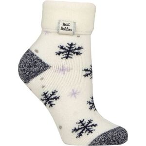 Women's 1 Pair SOCKSHOP Heat Holders Turn Over Cuff Sleep Lite Socks Snowflake Cream 4-8 - Cream - Size: Small Women's 1 Pair SOCKSHOP Heat Holders Turn Over Cuff Sleep Lite Socks Snowflake Cream 4-8 - Cream - Size: Small