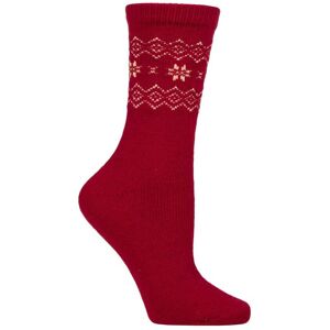 Women's 1 Pair SOCKSHOP Wildfeet Cashmere and Wool Blend Socks Red / Cream Fair Isle 4-8 - Red - Size: Small Women's 1 Pair SOCKSHOP Wildfeet Cashmere and Wool Blend Socks Red / Cream Fair Isle 4-8 - Red - Size: Small