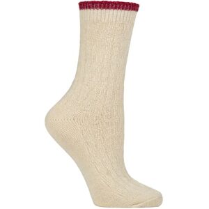 Women's 1 Pair SOCKSHOP Wildfeet Cashmere and Wool Blend Socks Cream Cable 4-8 - Cream - Size: Small Women's 1 Pair SOCKSHOP Wildfeet Cashmere and Wool Blend Socks Cream Cable 4-8 - Cream - Size: Small