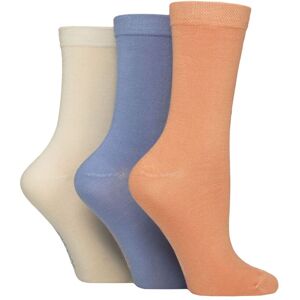 Women's 3 Pair SOCKSHOP Patterned Plain and Striped Bamboo Socks Plain Crisp Winter 4-8 - Assorted - Size: Small Women's 3 Pair SOCKSHOP Patterned Plain and Striped Bamboo Socks Plain Crisp Winter 4-8 - Assorted - Size: Small