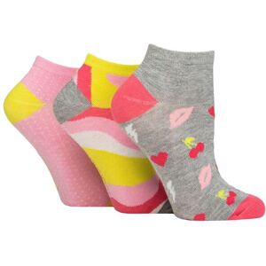 Women's 3 Pair SOCKSHOP Bamboo Trainer Socks with Smooth Toe Seams Lime Refresher Patterned 4-8 - Green - Size: Small Women's 3 Pair SOCKSHOP Bamboo Trainer Socks with Smooth Toe Seams Lime Refresher Patterned 4-8 - Green - Size: Small