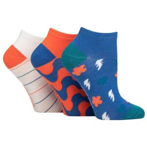 Women's 3 Pair SOCKSHOP Bamboo Trainer Socks with Smooth Toe Seams Mandarin Patterned 4-8 - Orange - Size: Small Women's 3 Pair SOCKSHOP Bamboo Trainer Socks with Smooth Toe Seams Mandarin Patterned 4-8 - Orange - Size: Small