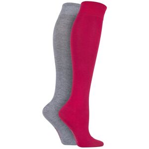 2 Pair Alpine Red Plain Bamboo Knee High Socks with Smooth Toe Seams Ladies 4-8 Ladies - SOCKSHOP - Assorted - Size: Small 2 Pair Alpine Red Plain Bamboo Knee High Socks with Smooth Toe Seams Ladies 4-8 Ladies - SOCKSHOP - Assorted - Size: Small