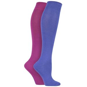 Women's 2 Pair SOCKSHOP Plain and Patterned Bamboo Knee High Socks with Smooth Toe Seams Neon Lights Plain 4-8 Ladies - Multi Coloured - Size: Small Women's 2 Pair SOCKSHOP Plain and Patterned Bamboo Knee High Socks with Smooth Toe Seams Neon Lights Plain 4-8 Ladies - Multi Coloured - Size: Small