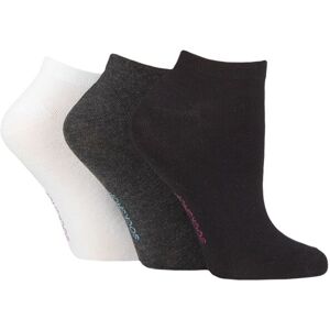 Women's 3 Pair SOCKSHOP Patterned, Striped, Plain, Ribbed and Mesh Bamboo Trainer Socks Black / White / Grey Plain 4-8 - Assorted - Size: Small Women's 3 Pair SOCKSHOP Patterned, Striped, Plain, Ribbed and Mesh Bamboo Trainer Socks Black / White / Grey Plain 4-8 - Assorted - Size: Small