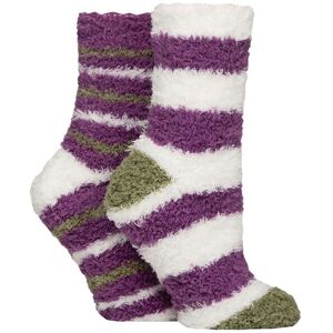 Women's 2 Pair SOCKSHOP Fluffy and Cosy Leisure Socks Wild Terrain 4-8 - Multi Coloured - Size: Small Women's 2 Pair SOCKSHOP Fluffy and Cosy Leisure Socks Wild Terrain 4-8 - Multi Coloured - Size: Small