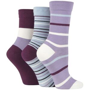 Women's 3 Pair SOCKSHOP Gentle Bamboo Socks with Smooth Toe Seams in Plains and Stripes Kentucky Blue Stripes 4-8 Ladies - Blue - Size: Small Women's 3 Pair SOCKSHOP Gentle Bamboo Socks with Smooth Toe Seams in Plains and Stripes Kentucky Blue Stripes 4-8 Ladies - Blue - Size: Small