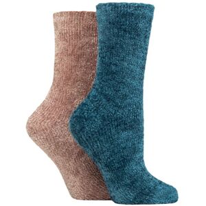 Women's 2 Pair SOCKSHOP Chenille Boot Socks Blue Coral 4-8 - Blue - Size: Small Women's 2 Pair SOCKSHOP Chenille Boot Socks Blue Coral 4-8 - Blue - Size: Small