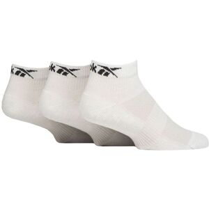 Mens and Women's 3 Pair Reebok Essentials Cotton Ankle Socks with Arch Support and Mesh Top White 4.5-6 UK - White - Size: 4.5-6 UK Mens and Women's 3 Pair Reebok Essentials Cotton Ankle Socks with Arch Support and Mesh Top White 4.5-6 UK - White - Size: 4.5-6 UK