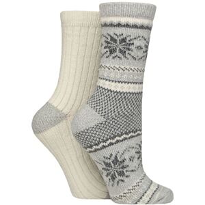 Women's 2 Pair SOCKSHOP Wildfeet Leisure to Lounge Socks Fair Isle Grey / White 4-8 - Grey - Size: 4-8 Women's 2 Pair SOCKSHOP Wildfeet Leisure to Lounge Socks Fair Isle Grey / White 4-8 - Grey - Size: 4-8