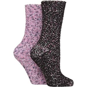 Women's 2 Pair SOCKSHOP Wildfeet Sparkle Popcorn Lounge Socks Black / Pink 4-8 - Assorted - Size: 4-8 Women's 2 Pair SOCKSHOP Wildfeet Sparkle Popcorn Lounge Socks Black / Pink 4-8 - Assorted - Size: 4-8