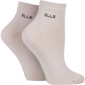 2 Pair Neutral Bamboo Anklet Socks Ladies 4-8 Ladies - Elle - Cream - Size: Small 2 Pair Neutral Bamboo Anklet Socks Ladies 4-8 Ladies - Elle - Cream - Size: Small