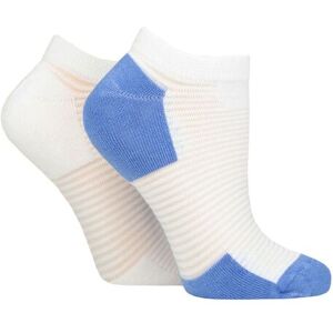 Women's 2 Pair Elle Bamboo Sheer Stripe Cushioned Heel and Toe No-Show Socks Peace Blue 4-8 - Blue - Size: Small Women's 2 Pair Elle Bamboo Sheer Stripe Cushioned Heel and Toe No-Show Socks Peace Blue 4-8 - Blue - Size: Small