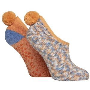 Women's 2 Pair Elle Cosy Mary Jane Socks Coral Blaze 4-8 - Pink - Size: Small Women's 2 Pair Elle Cosy Mary Jane Socks Coral Blaze 4-8 - Pink - Size: Small