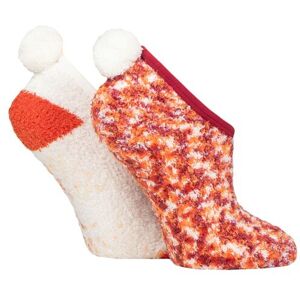 Women's 2 Pair Elle Cosy Mary Jane Socks Rust 4-8 Ladies - Orange - Size: Small Women's 2 Pair Elle Cosy Mary Jane Socks Rust 4-8 Ladies - Orange - Size: Small