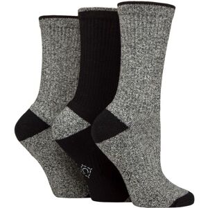 SockShop Women's 3 Pair Country Pursuit Water Repellent Cotton Boot Socks Black / Grey 4-8 - Assorted - Size: Small SockShop Women's 3 Pair Country Pursuit Water Repellent Cotton Boot Socks Black / Grey 4-8 - Assorted - Size: Small