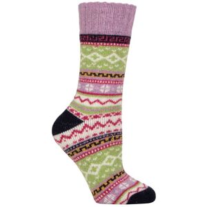 SockShop Women's 1 Pair Country Pursuit Hebrides Hiker Wool Boot Socks Lilac 4-8 - Multi Coloured - Size: Small SockShop Women's 1 Pair Country Pursuit Hebrides Hiker Wool Boot Socks Lilac 4-8 - Multi Coloured - Size: Small