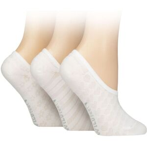 Women's 3 Pair SOCKSHOP Wildfeet Mesh Pattern Fashion Shoe Liner Socks Heart / Stripe / Flower White 4-8 - Assorted - Size: Small Women's 3 Pair SOCKSHOP Wildfeet Mesh Pattern Fashion Shoe Liner Socks Heart / Stripe / Flower White 4-8 - Assorted - Size: Small