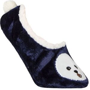 Women's 1 Pair SOCKSHOP Wildfeet Fleece Lined Fluffy 3D Slippers Dog 4-8 - Blue - Size: Small Women's 1 Pair SOCKSHOP Wildfeet Fleece Lined Fluffy 3D Slippers Dog 4-8 - Blue - Size: Small