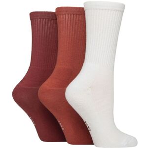 Women's 3 Pair Elle Half Cushion Bamboo Sports Socks Plain Wild Poppy 4-8 - Assorted - Size: Small Women's 3 Pair Elle Half Cushion Bamboo Sports Socks Plain Wild Poppy 4-8 - Assorted - Size: Small