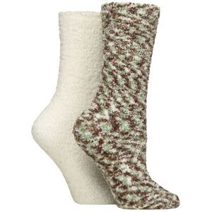 Women's 2 Pair Elle Multi Cosy Slipper Socks with Grip Forager 4-8 - Assorted - Size: Small Women's 2 Pair Elle Multi Cosy Slipper Socks with Grip Forager 4-8 - Assorted - Size: Small