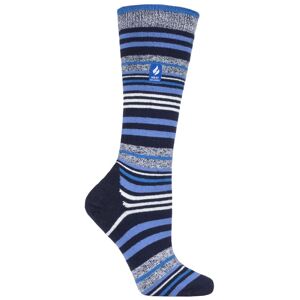 Women's 1 Pair SOCKSHOP Heat Holders 1.0 TOG Apres Ski Ultra Lite Ski Socks Navy Stripe 4-8 Ladies - Multi Coloured - Size: Small Women's 1 Pair SOCKSHOP Heat Holders 1.0 TOG Apres Ski Ultra Lite Ski Socks Navy Stripe 4-8 Ladies - Multi Coloured - Size: Small