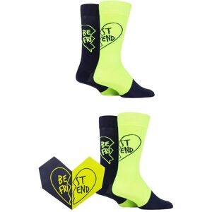 Happy Socks 2 Pair Bestie Gift Boxed Socks Multi 7.5-11.5 Unisex - Multi Coloured - Size: 7.5-11.5 Unisex Happy Socks 2 Pair Bestie Gift Boxed Socks Multi 7.5-11.5 Unisex - Multi Coloured - Size: 7.5-11.5 Unisex