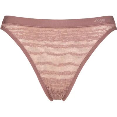 Womens 1 Pack Sloggi FREE evolve String Lace Thong Date Night Pink S/M - Pink - Size: Small Womens 1 Pack Sloggi FREE evolve String Lace Thong Date Night Pink S/M - Pink - Size: Small