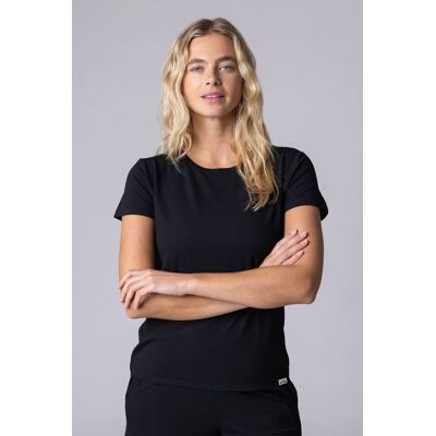 Women's 1 Pack Lazy Panda Bamboo Loungewear Selection T-Shirt Black UK 10 - Black - Size: UK 10 Women's 1 Pack Lazy Panda Bamboo Loungewear Selection T-Shirt Black UK 10 - Black - Size: UK 10
