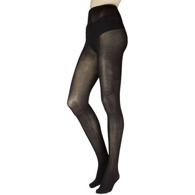 Women's 1 Pair Charnos Extra Fine Cotton Tights Black Medium/Large - Black - Size: Medium Women's 1 Pair Charnos Extra Fine Cotton Tights Black Medium/Large - Black - Size: Medium