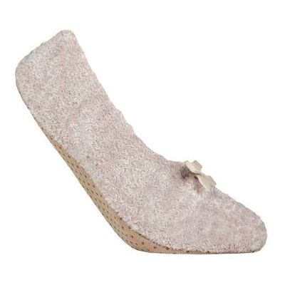 Women's 1 Pair Charnos Chenille Slippers with Bow Oatmeal One Size - Cream - Size: One Size Women's 1 Pair Charnos Chenille Slippers with Bow Oatmeal One Size - Cream - Size: One Size