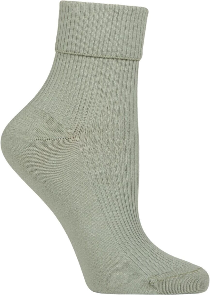 SockShop Women's 1 Pair Charnos Organic Cotton Crew Socks Sage One Size - Green - Size: One Size