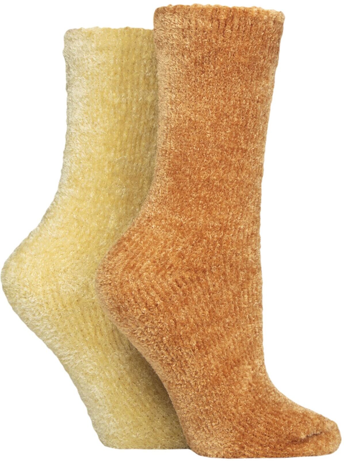 Women's 2 Pair SOCKSHOP Chenille Boot Socks Pumpkin Spice 4-8 Ladies - Assorted - Size: Small