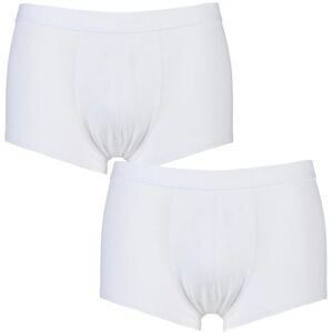 2 Pack White 24/7 Basic Natural Cotton Hipster Briefs Men's 36 Mens - Sloggi  - White - Size: 36 Mens