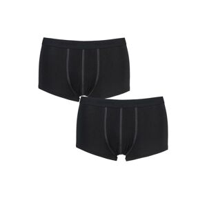 2 Pack Black 24/7 Basic Natural Cotton Hipster Briefs Men's 34 Mens - Sloggi  - Black - Size: 34 Mens