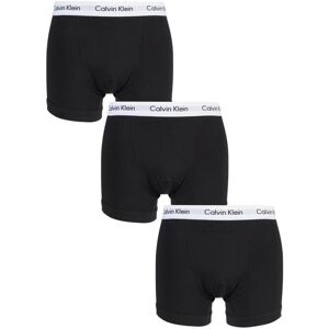 3 Pack Black Cotton Stretch Trunks Men's Medium - Calvin Klein  - Black - Size: Medium