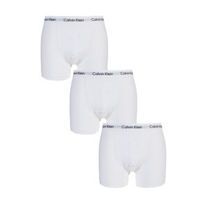 3 Pack White Cotton Stretch Trunks Men's Small - Calvin Klein  - White - Size: Small