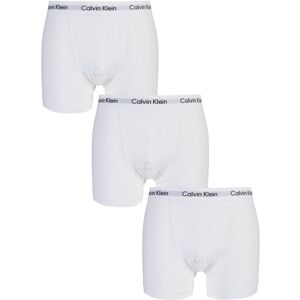 3 Pack White Cotton Stretch Trunks Men's Large - Calvin Klein  - White - Size: Large