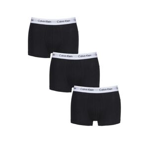 3 Pack Black Low Rise Trunks Men's Large - Calvin Klein  - Black - Size: Large