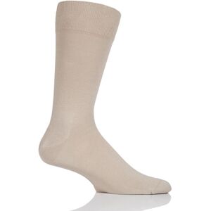 1 Pair Sand Cool 24/7 Cotton Socks Men's 10-11 Mens - Falke  - Cream - Size: 10-11 Mens