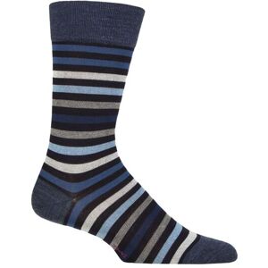 Mens 1 Pair Falke Tinted Stripe Wool Socks Navy 11.5-14.5 Mens - Blue - Size: 11.5-14.5 Mens Mens 1 Pair Falke Tinted Stripe Wool Socks Navy 11.5-14.5 Mens - Blue - Size: 11.5-14.5 Mens