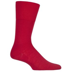 1 Pair Scarlet Airport Plain Virgin Wool and Cotton Business Socks Men's 7-8 Mens - Falke - Red - Size: 7-8 Mens 1 Pair Scarlet Airport Plain Virgin Wool and Cotton Business Socks Men's 7-8 Mens - Falke - Red - Size: 7-8 Mens
