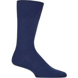 SockShop Mens 1 Pair Falke Airport Plain Virgin Wool and Cotton Business Socks Royal Blue 10-11 Mens - Blue - Size: 10-11 Mens SockShop Mens 1 Pair Falke Airport Plain Virgin Wool and Cotton Business Socks Royal Blue 10-11 Mens - Blue - Size: 10-11 Mens