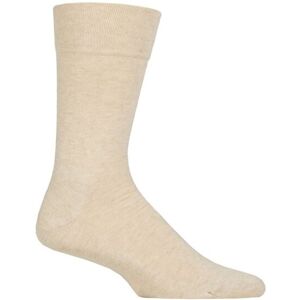 Mens 1 Pair Falke Sensitive London Cotton Left and Right Socks With Comfort Cuff Sand Melange 5.5-8 Mens - Cream - Size: 5.5-8 Mens Mens 1 Pair Falke Sensitive London Cotton Left and Right Socks With Comfort Cuff Sand Melange 5.5-8 Mens - Cream - Size: 5.5-8 Mens